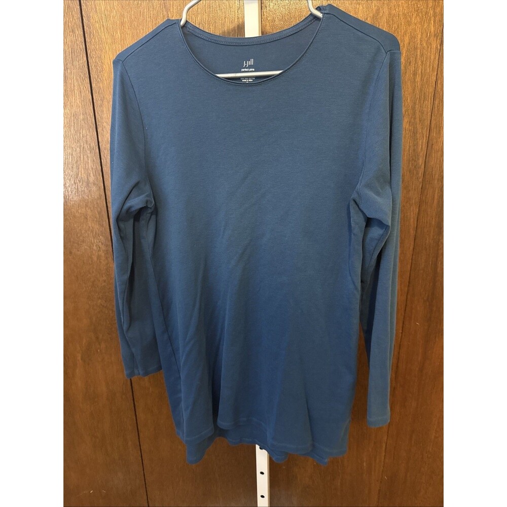 J. Jill Long Sleeve Tunic Top in Blue